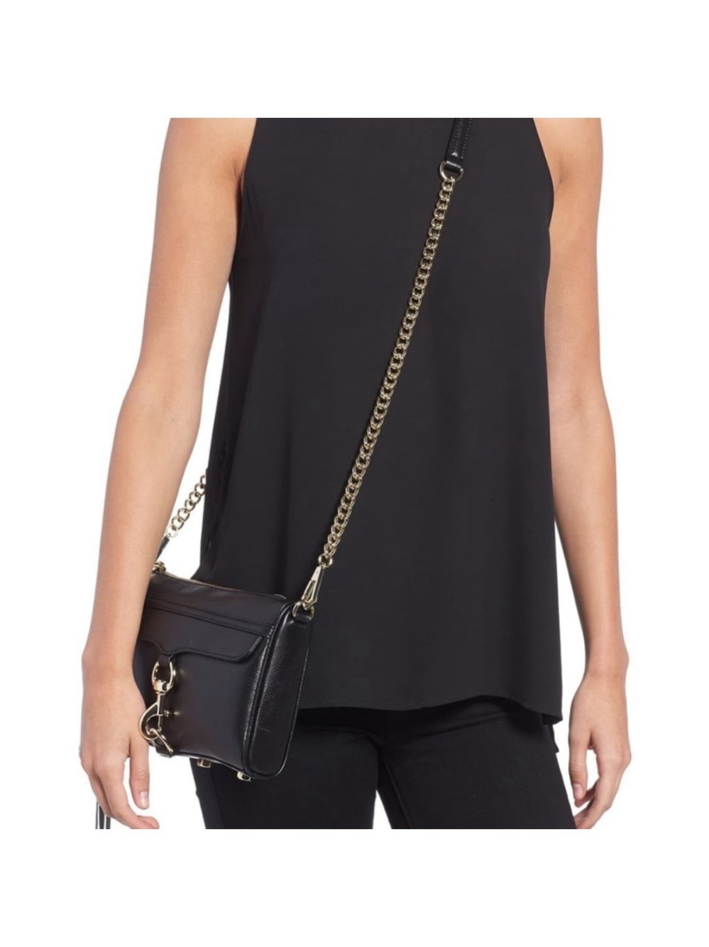Rebecca Minkoff Mini M.A.C. Crossbody Bag in Black - Picture 7 of 7